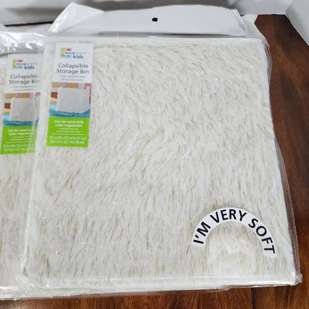 MainStay Kids Collapsible Storage Bin Set of 3
